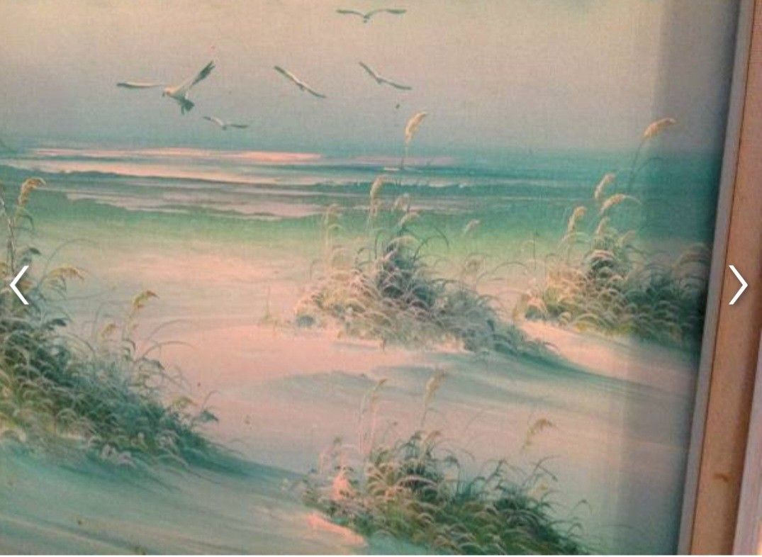 Seascape Painting On Canvas Signed By J Desmond Painting Signed Valued At Over 3000