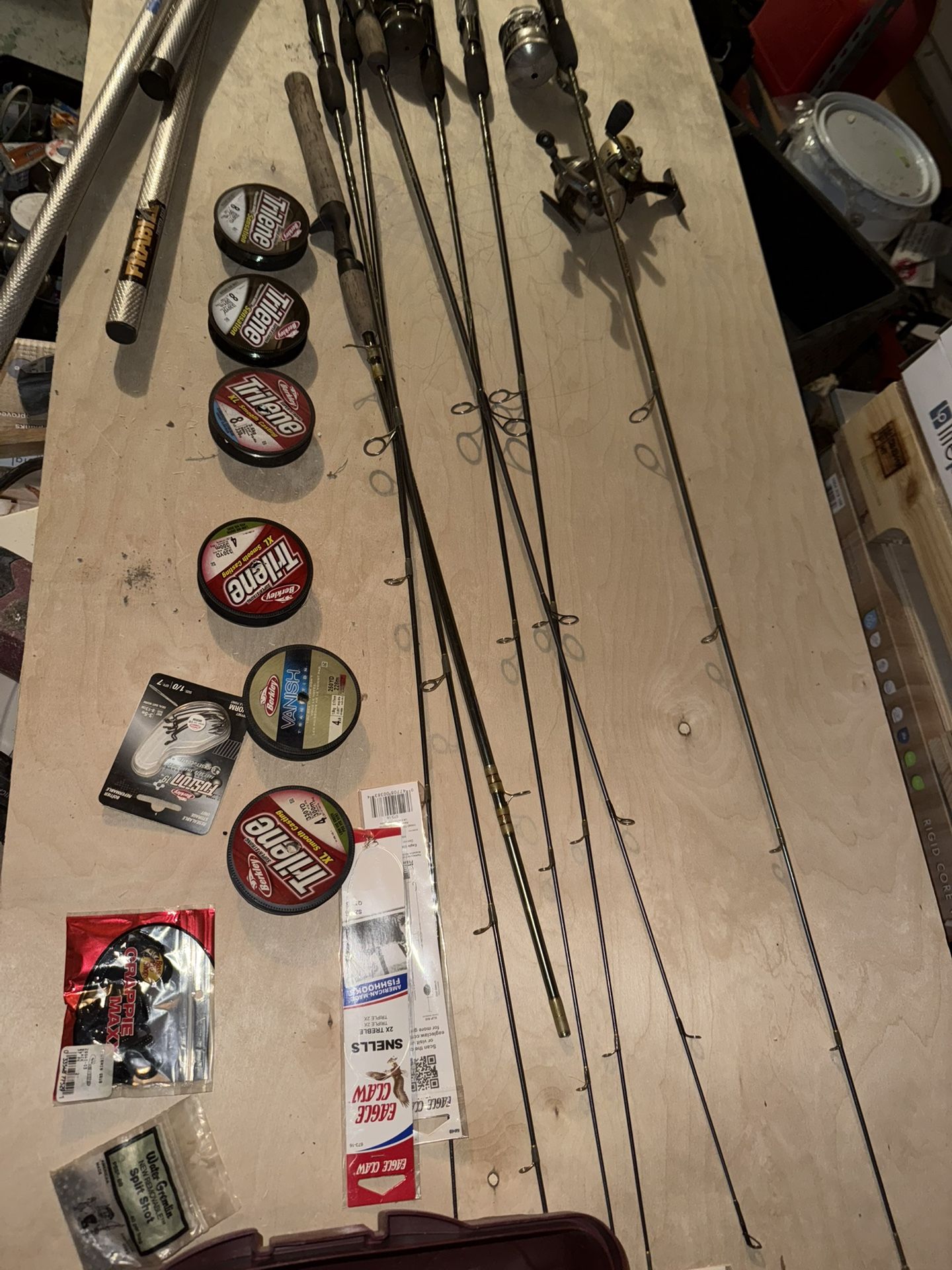 Fishing Rods And Accessories Everything $50