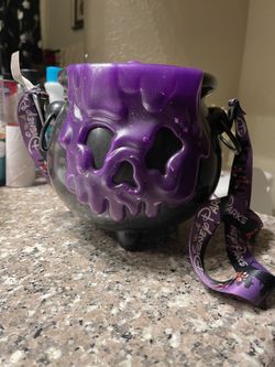 Disney Parks Cauldron Popcorn Bucket Purple Halloween Annual Passholder 