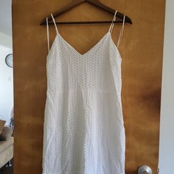 White Midi Dress By EXPRESS
