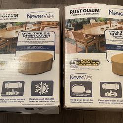 Rust-Oleum - Oval And Table & Chair Cover Neverwet (CASH ONLY)