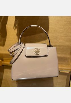 New Tory Burch Britten Satchel - Color Devon Sand