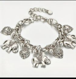 Elephant Charm Bracelet 