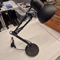 Architect Desk Lamp, Adjustable Arm, 6.75"w X 11.5"d X 22"h, Black $10