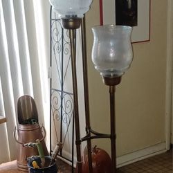 Ashley Furniture 3-bulb Floor Lamp & 2 Bulb Floor Lamp 