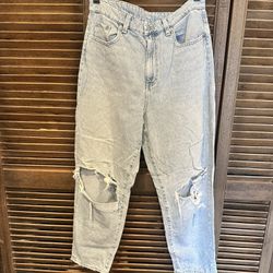 H&M Mom Loose-fit Ultra High Jeans - Size 10