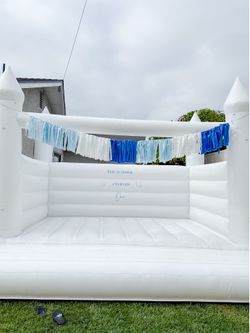 White bounce house