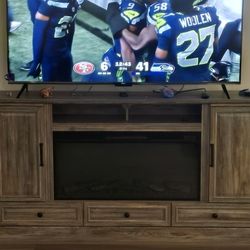 Entertainment Center With Electric Fireplace 