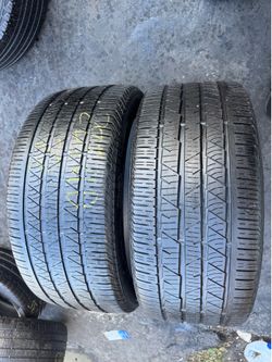 Set of 2 nice Continental CrossContact 285/40/22 ( We install & balance)