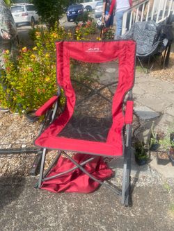 Rebounder Rocker Red Chair