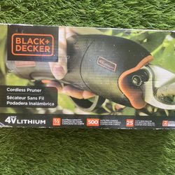 NEW SEALED BOX - Black & Decker Power Trimmer For Plants, Bushes, Small Branches, Bonsai Garden Tool Nipper Lobber Shears Lithium Ion Battery