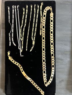 Jewelry Stainless Steel- Gold Plated- Necklace & Bracelet