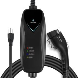 Lectron Level 1 EV Charger - ETL Certified, 120V, 15 Amp, 16 ft Extension Cord & J1772 Cable - Portable Electric Car Charger for J1772 EVs and Plug-in
