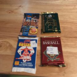 Seal Packs Of Baseball Cards 