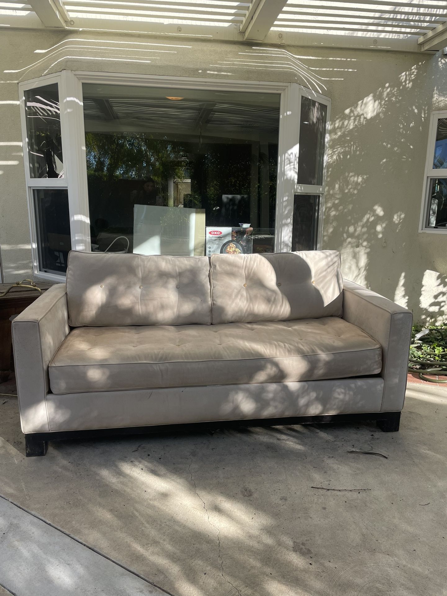 Faux Suede Couch