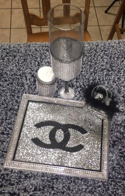 Bling Tray silver n blk