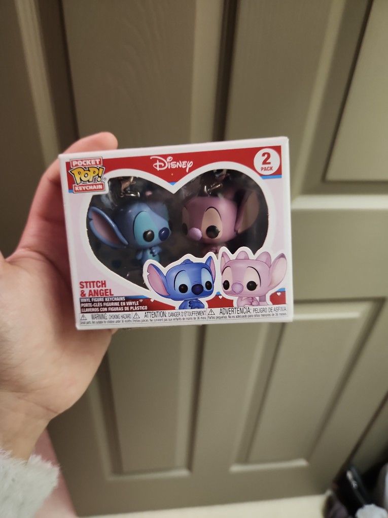 Funko Pocket Pop! Keychain: 2 Pack Disney Stitch & Angel