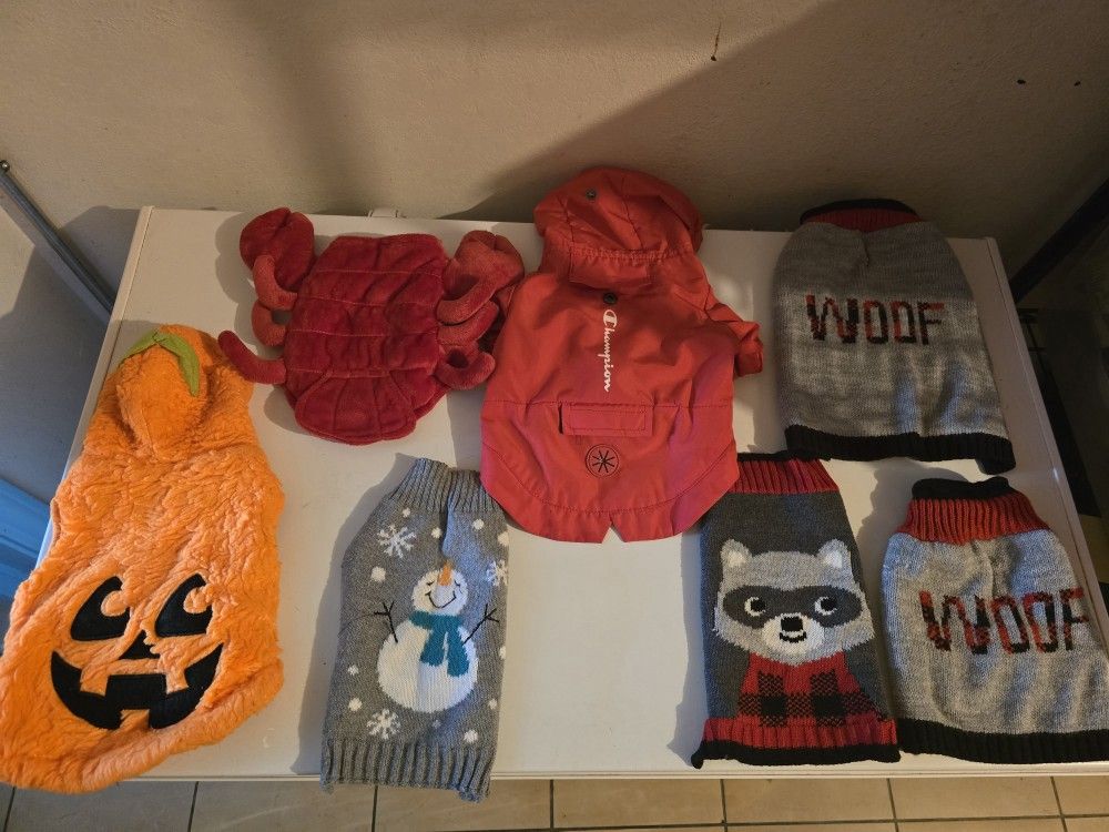 Dog's Clothes Costumes Size Xs And S