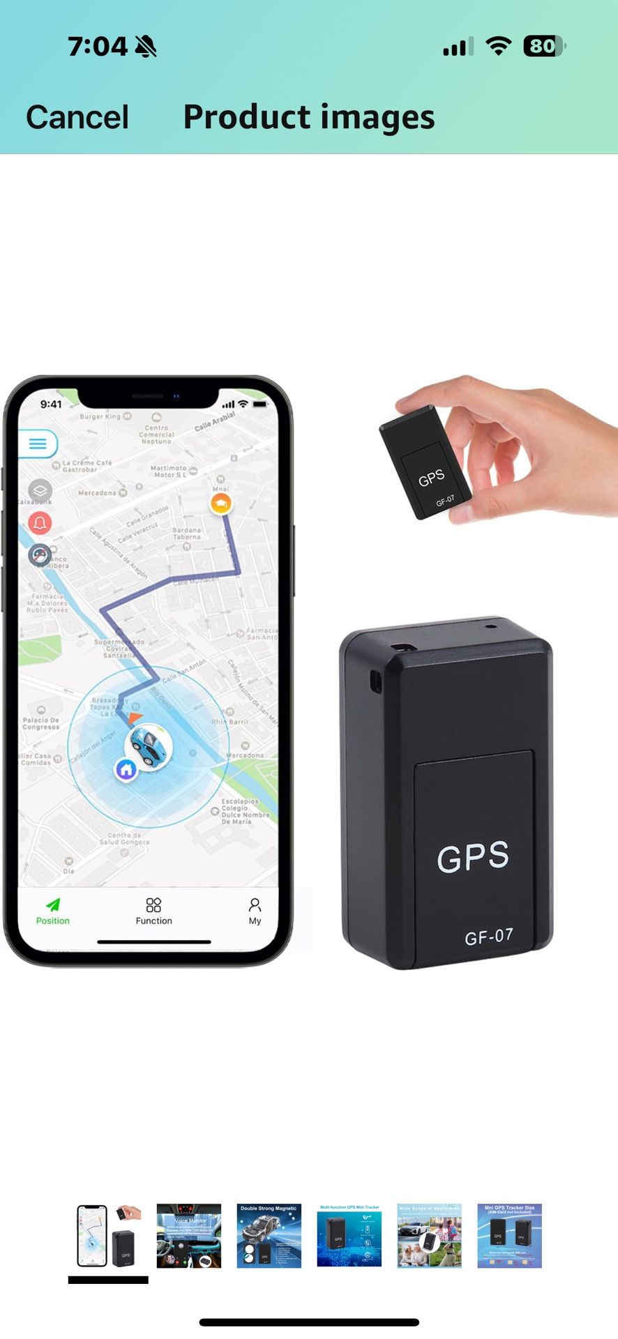 GPS Tracker for Vehicles, No Monthly Fee Car Tracker, Tracking Devices for Cars Hidden, Real-Time GPS Positioning Tracking, Ultra-Long Battery Life, S