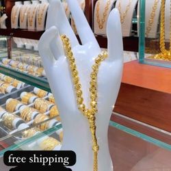 ✨STUNNING ✨ 21K GOLD TASBIH CHAIN BEADS BRACELET, BRAND NEW IN BOX 😍