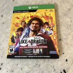 Yakuza: Like a Dragon - Day Ichi Steelbook Edition Xbox one Xbox Series x