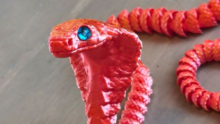 3D Printed Articulated Cobra Fidget Toy / Collectible