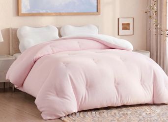 Marshmellow Comforter – Extra Fluffy Double-Stuffed Down Alternative Duvet Insert, All-Season Temperature Balancing, Oeko-TEX Fabric, Box Stitch, Mach