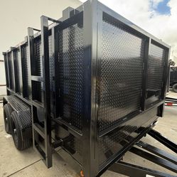 New Hydraulic Dump Trailer with Diamond Walls 💎