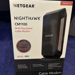 NETGEAR CM1100-100NAR Nighthawk DOCSIS 3.1 Cable Modem 