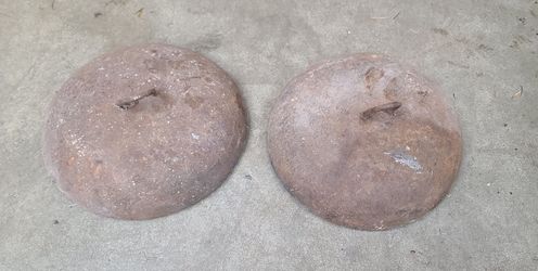 2 Cast Iron Boat Anchors