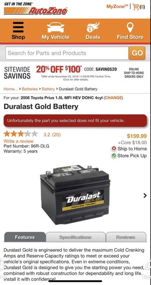 Duralast Gold Auto Battery For Sale In Winooski Vt Offerup