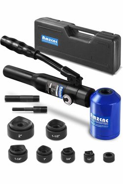 Kit de Punzón Hidráulico para Perforar Agujeros de 1/2 a 2 pulgadas, Juego de Cortador de Orificios para Conducto Eléctrico, Kit de Herramientas Punza