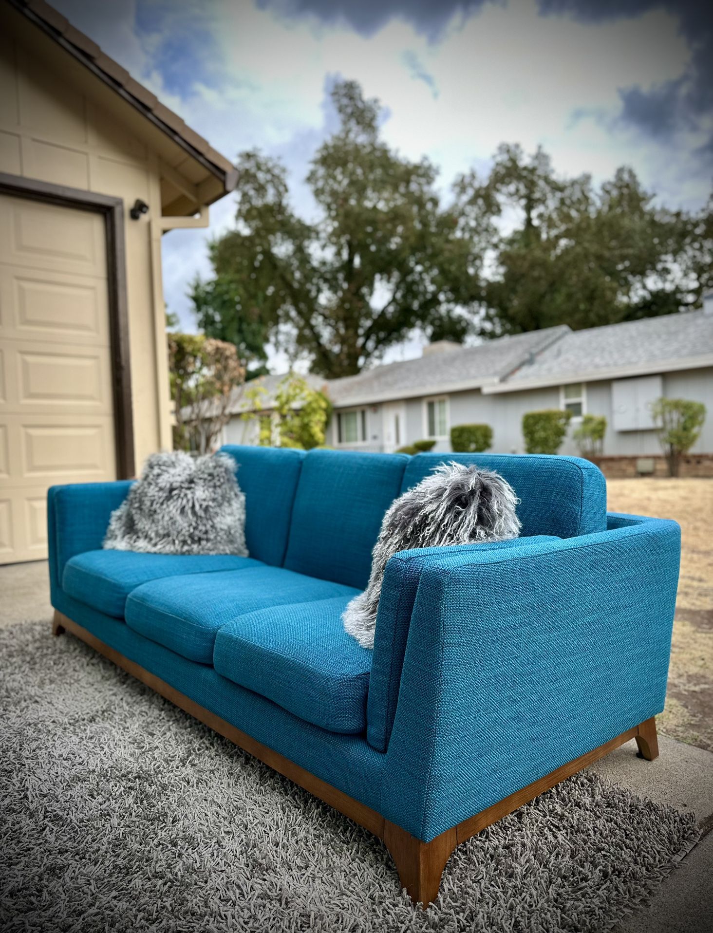 Article Ceni Sofa | 83” Lagoon Blue 🌊 | FREE Delivery