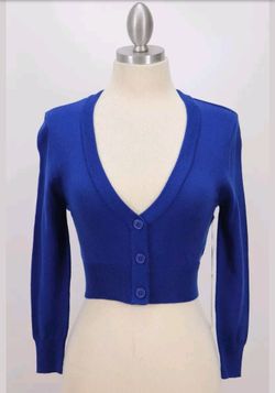 MAK Cropped 3/4 Sleeve Cardigan