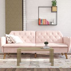 Velvet futon, desk, Porch Chair, & more
