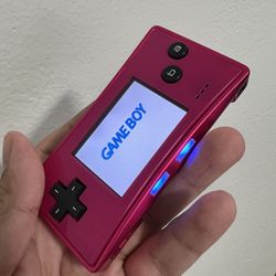 Gameboy Micro Pink EUR Exclusive Near Mint Complete In Box