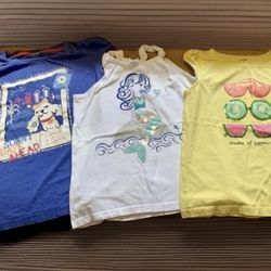 Girl’s Summer Tops Tshirts Size 10/12