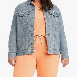 Levis Women's Trucker Denim Jacket Was 89$ Originally New 