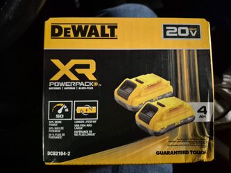 DEWALT DCB2104-2 20V MAX XR 4Ah Powerpack Batteries (2-Pack)