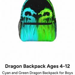 Backpack (DRAGON DESIGN) Ages 4- 12
