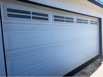 16' x 7' Martin Insulated Garage Door with Windows – Excellent Condition