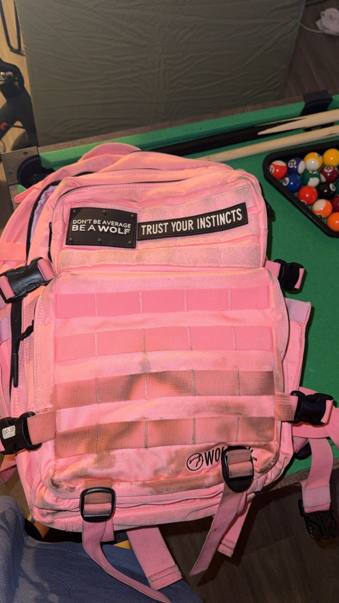 Wolf Pack Backpack Pink
