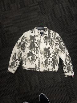 Forever 21 white + black jacket Size M #skater Color: BROWN COW HIDE SIZE: Small and Large available hmu if you have any questions
