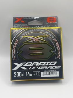 YGK X-Braid Upgrade X8 14lb PE #0.6 200m 8-Strand Braided Fishing Line