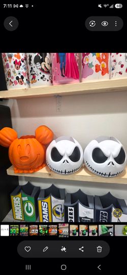 Jack Skellington Halloween Candy Buckets Bath & Body Works hand soap Holder