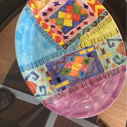 Hand made Large Ceramic Plate