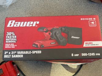 Bauer belt sander