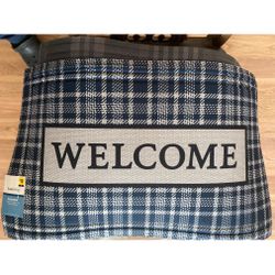 “Welcome” Door Mat.. New (18 in X 30 in )