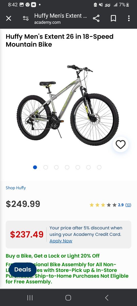 Huffy Mens Mountain Bicycle 