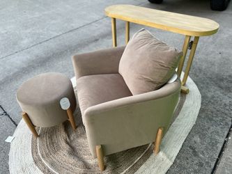 Accent Chair And Ottoman 